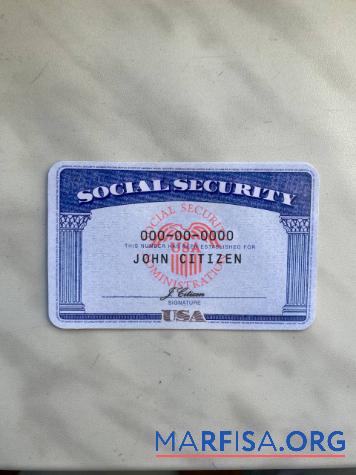 Downloadable USA SSN photolook white background real example